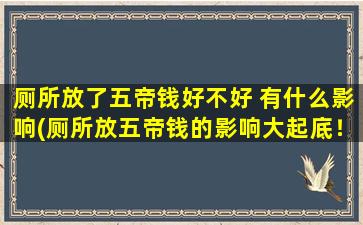 厕所放了五帝钱好不好 有什么影响(厕所放五帝钱的影响大起底！这样做，切记要注意这些要点)